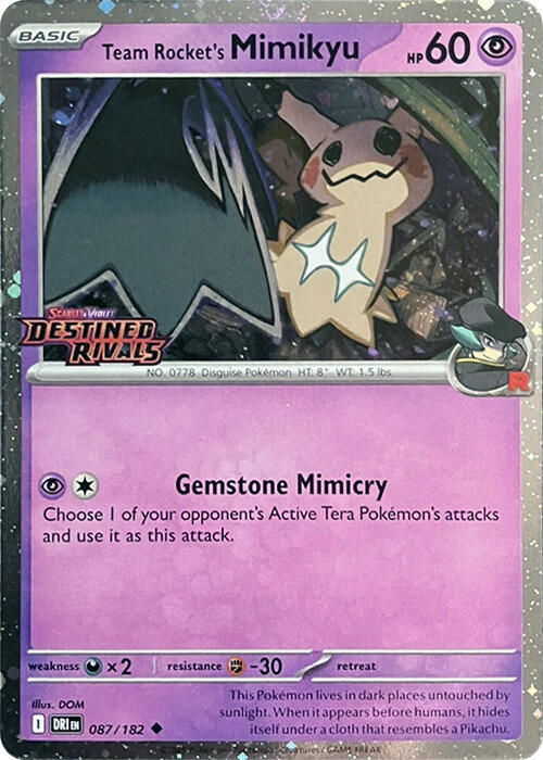 Team Rocket's Mimikyu Prerelease 87 - Miscellaneous Promos
