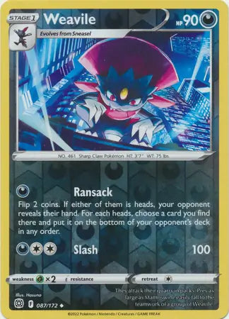 Weavile 087/172 - Brilliant Stars