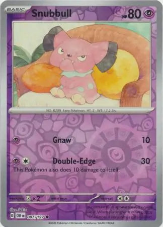 Snubbull 087/197 - Obsidian Flames