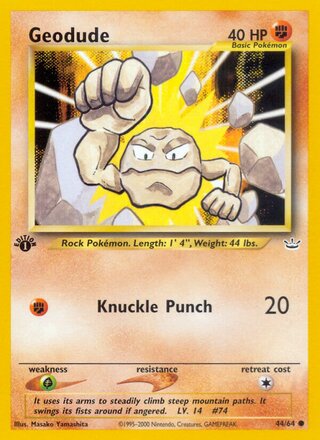 Geodude 44/64 - Neo Revelation