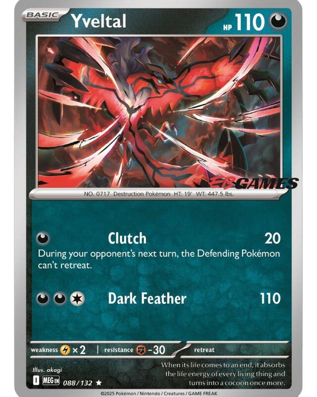 Yveltal EB Games 88 - Miscellaneous Promos
