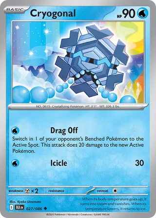 Cryogonal 027/086 - Black Bolt