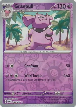Granbull 088/197 - Obsidian Flames