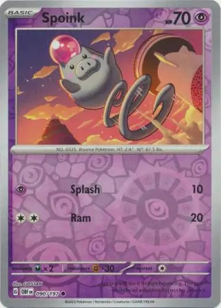 Spoink 090/197 - Obsidian Flames