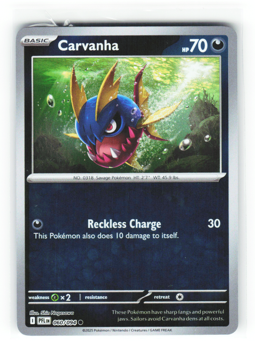 Carvanha 060/094 - Phantasmal Flames - NM (ID: 53134931329358) - front