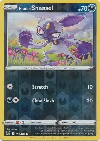 Hisuian Sneasel 092/189 - Astral Radiance