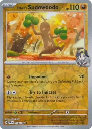Ethan's Sudowoodo 093/182 - Destined Rivals