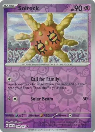 Solrock 093/197 - Obsidian Flames