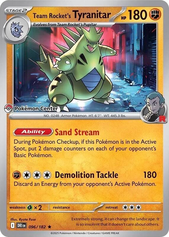 Team Rocket's Tyranitar Pokemon Center Exclusive 96 - Miscellaneous Promos