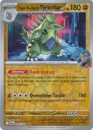 Team Rocket's Tyranitar 096/182 - Destined Rivals