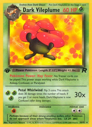 Dark Vileplume 30/82 - Team Rocket
