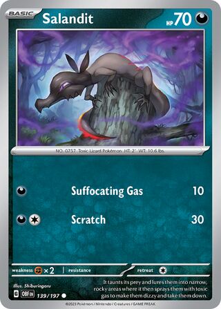 Salandit 139/197 - Obsidian Flames
