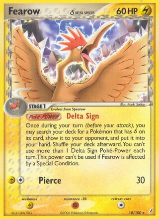 Fearow 18/100 - Crystal Guardians