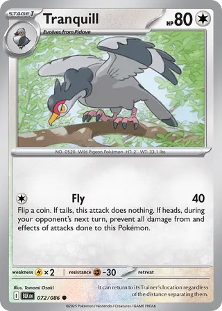 Tranquill 072/086 - Black Bolt