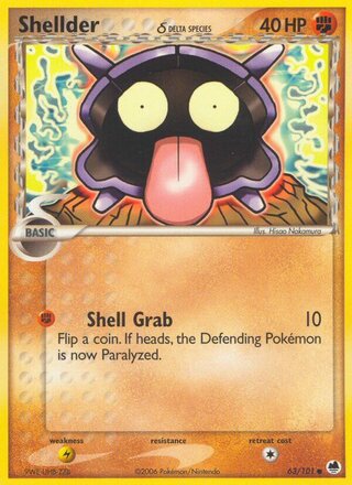 Shellder 63/101 - Dragon Frontiers