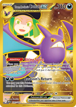 Team Rocket's Crobat ex 242/182 - Destined Rivals