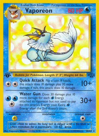 Vaporeon 28/64 - Jungle