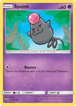 Spoink 59/168 - Celestial Storm