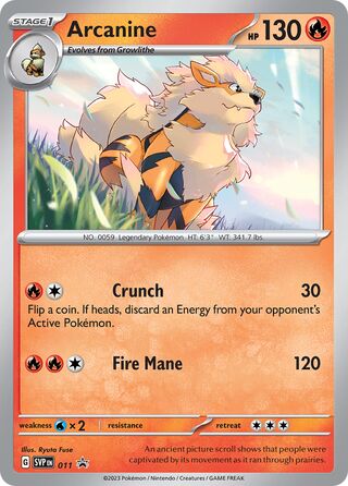 Arcanine 011 - Scarlet & Violet Promos