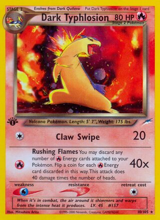 Dark Typhlosion 10/105 - Neo Destiny