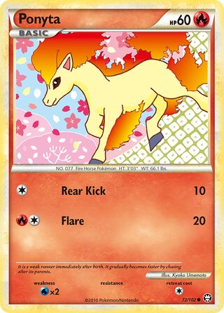 Ponyta 72/102 - Triumphant