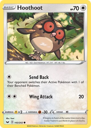 Hoothoot 143/202 - Sword & Shield Base