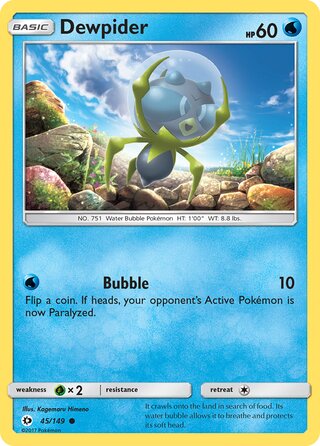 Dewpider 45/149 - Sun & Moon Base