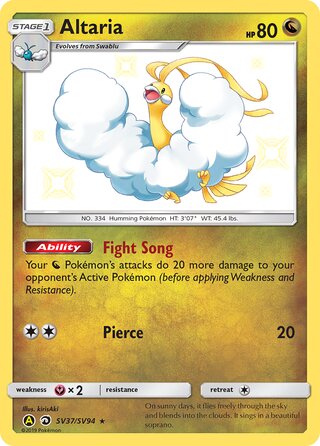 Altaria SV37/SV94 - Hidden Fates
