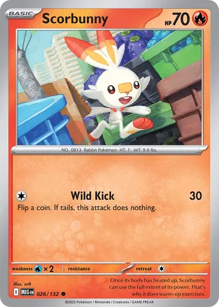 Scorbunny 026/132 - Mega Evolution Base