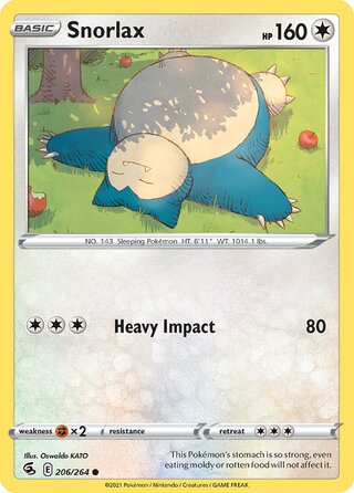 Snorlax 206/264 - Fusion Strike