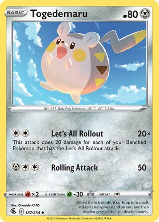Togedemaru 187/264 - Fusion Strike