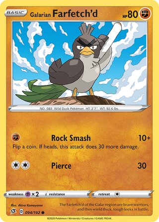 Galarian Farfetch'd 094/192 - Rebel Clash