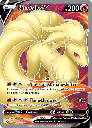 Ninetales V 177/192 - Rebel Clash