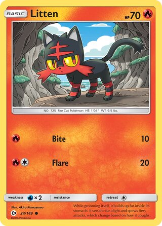 Litten 24/149 - Sun & Moon Base