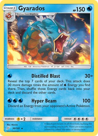 Gyarados 30/181 - Team Up