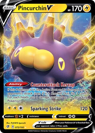 Pincurchin V 072/192 - Rebel Clash