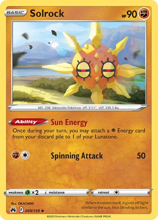 Solrock 069/159 - Crown Zenith