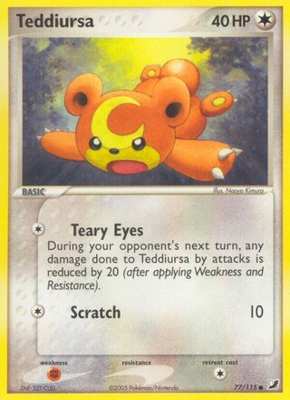 Teddiursa 77/115 - Unseen Forces