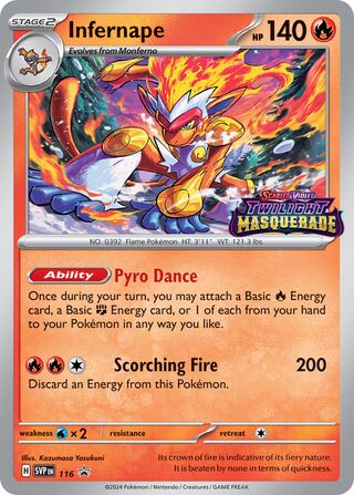 Infernape 116 - Scarlet & Violet Promos