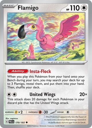 Flamigo 170/193 - Paldea Evolved