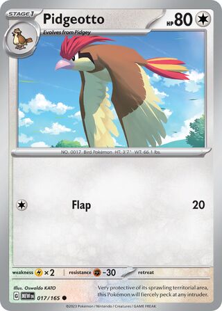 Pidgeotto 017/165 - Scarlet & Violet 167