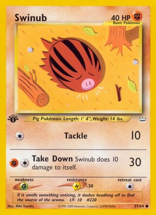 Swinub 57/64 - Neo Revelation