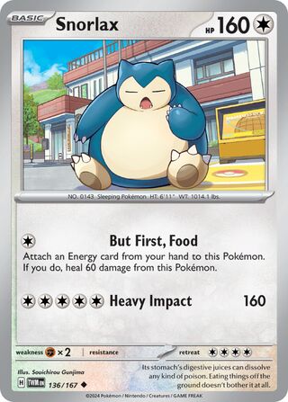 Snorlax 136/167 - Twilight Masquerade