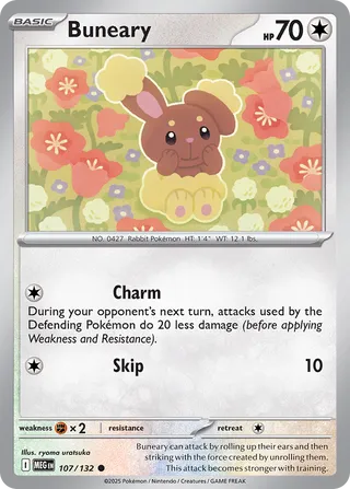 Buneary 107/132 - Mega Evolution Base