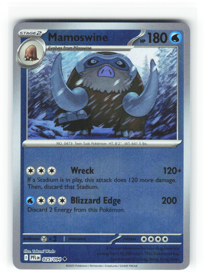 Mamoswine 025/094 - Phantasmal Flames - NM (ID: 53125426779976) - front