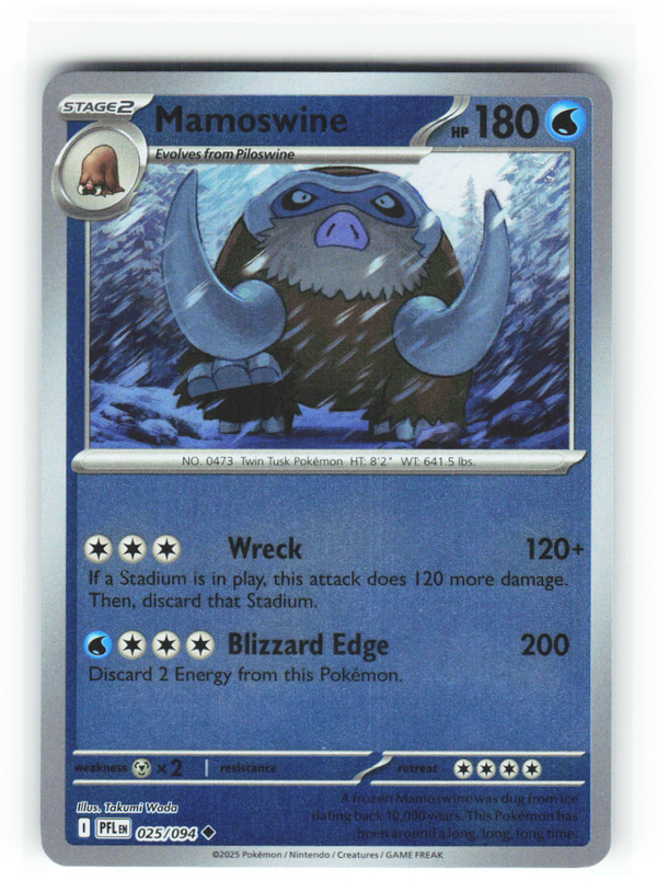 Mamoswine 025/094 - Phantasmal Flames - NM (ID: 53125426779976) - front