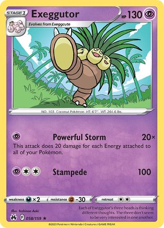 Exeggutor 058/159 - Crown Zenith
