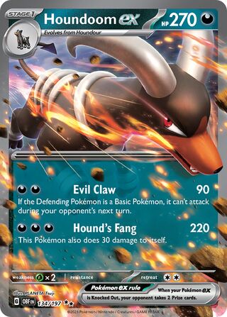 Houndoom ex 134/197 - Obsidian Flames