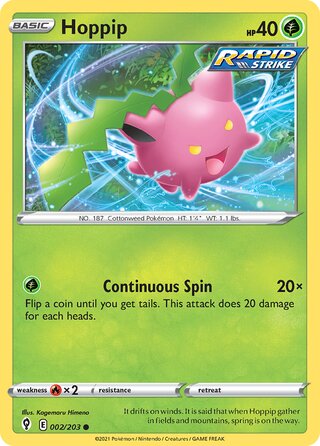 Hoppip 002/203 - Evolving Skies