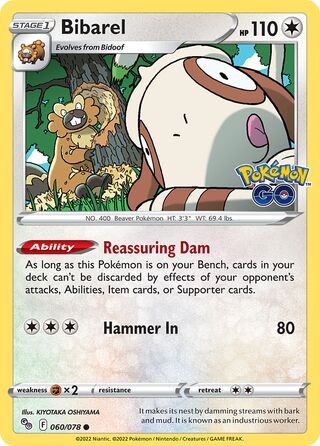 Bibarel 060/078 - Pokémon GO
